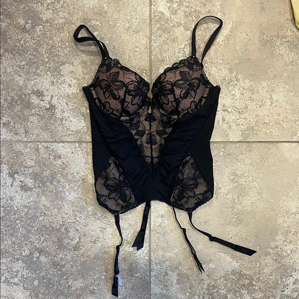 Victoria's Secret Black Lace Bustier